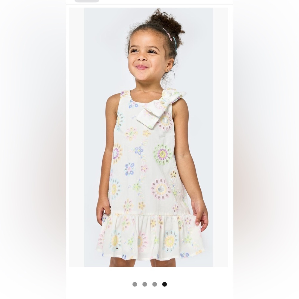 Sara Sara Pastel Floral Dress with Bow 4t